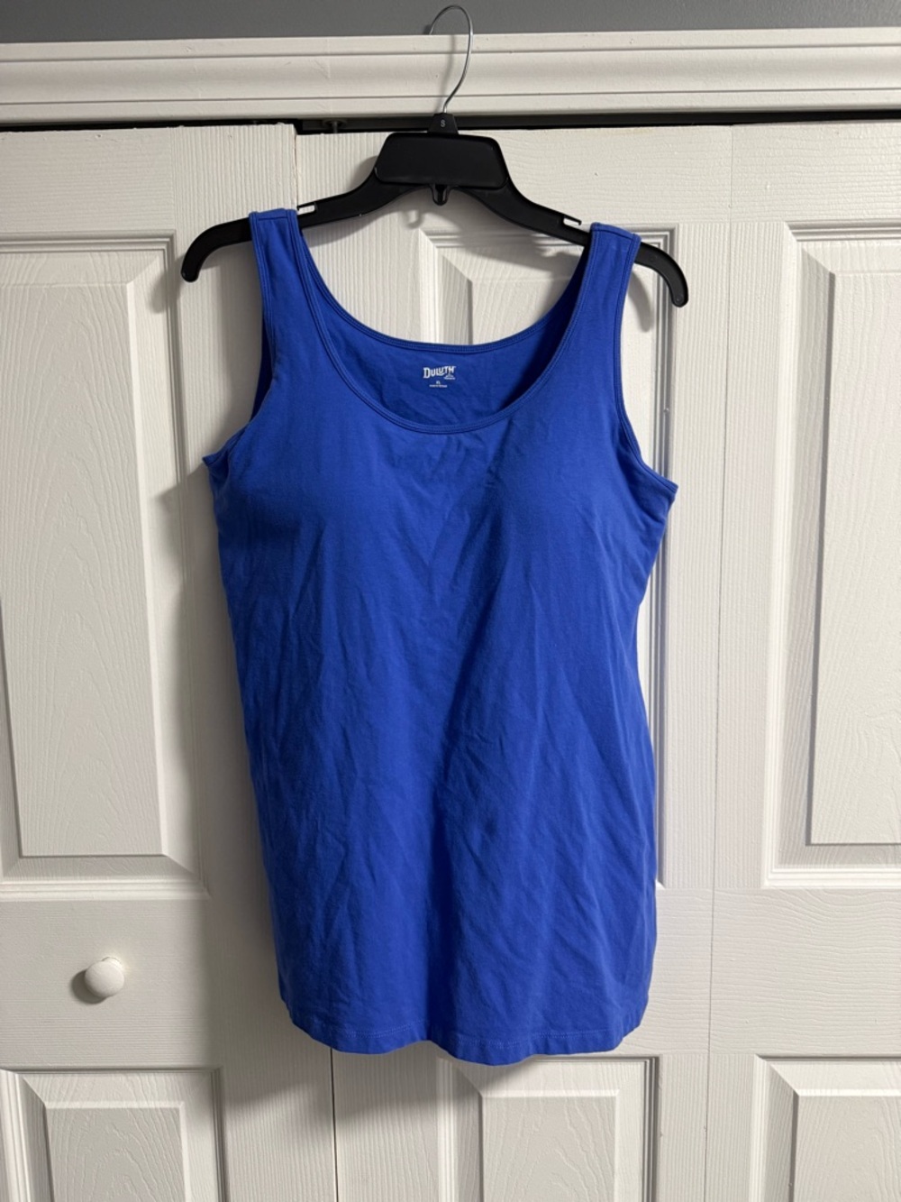 Duluth Trading Co Royal Blue Tank Top Built In Bra Size XL Outdoors